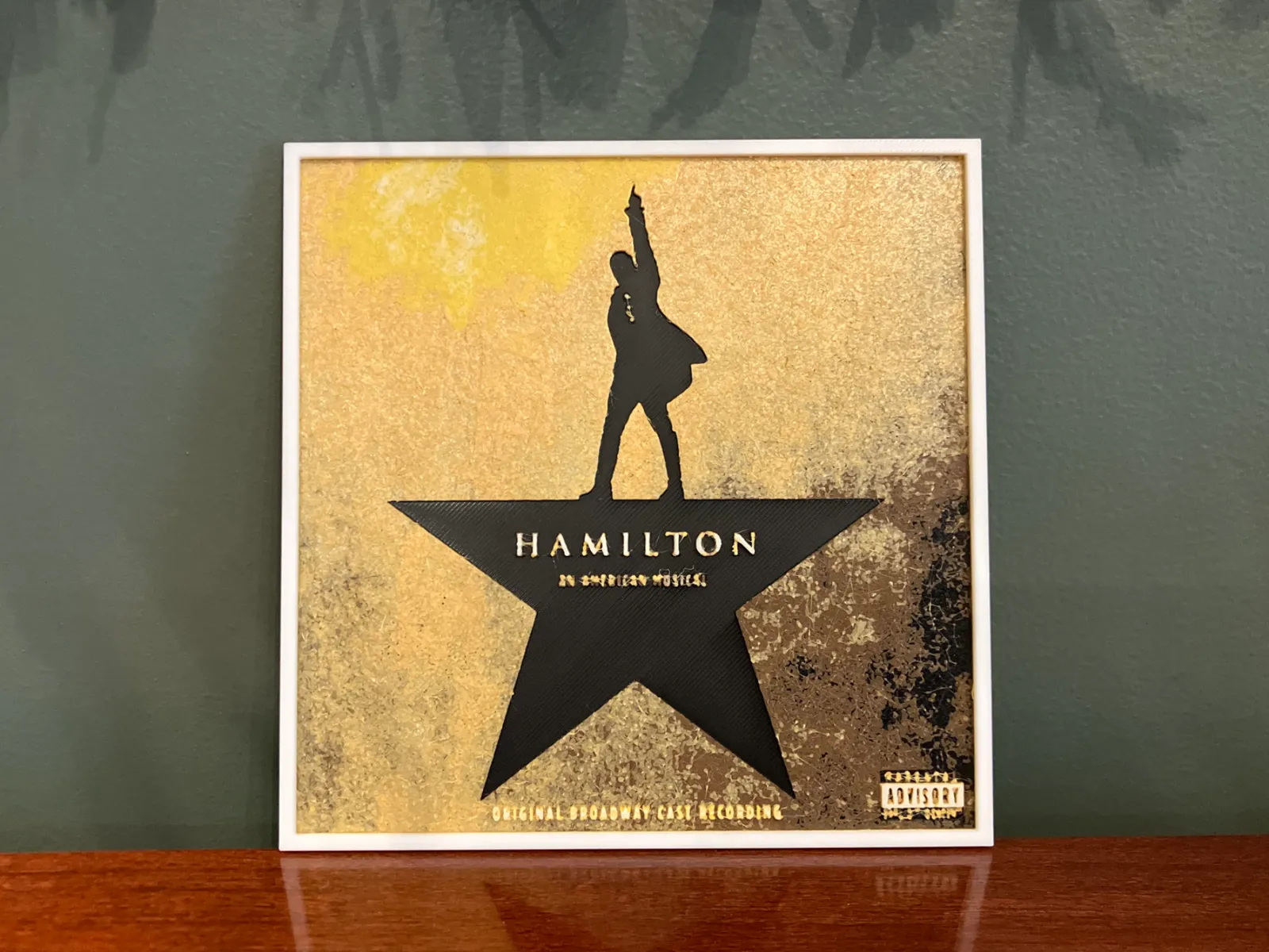 Hamilton: An American Musical Album Cover HueForge