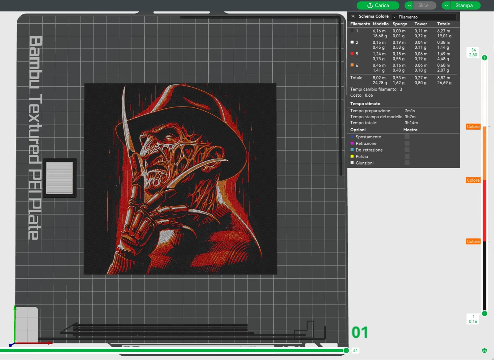 Freddy Krueger - Nightmare - HueForge