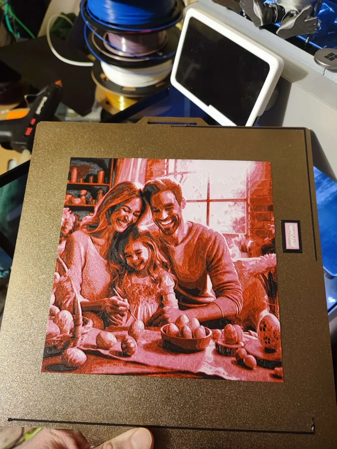 Easter Harmony: Family and Love HueForge 4color