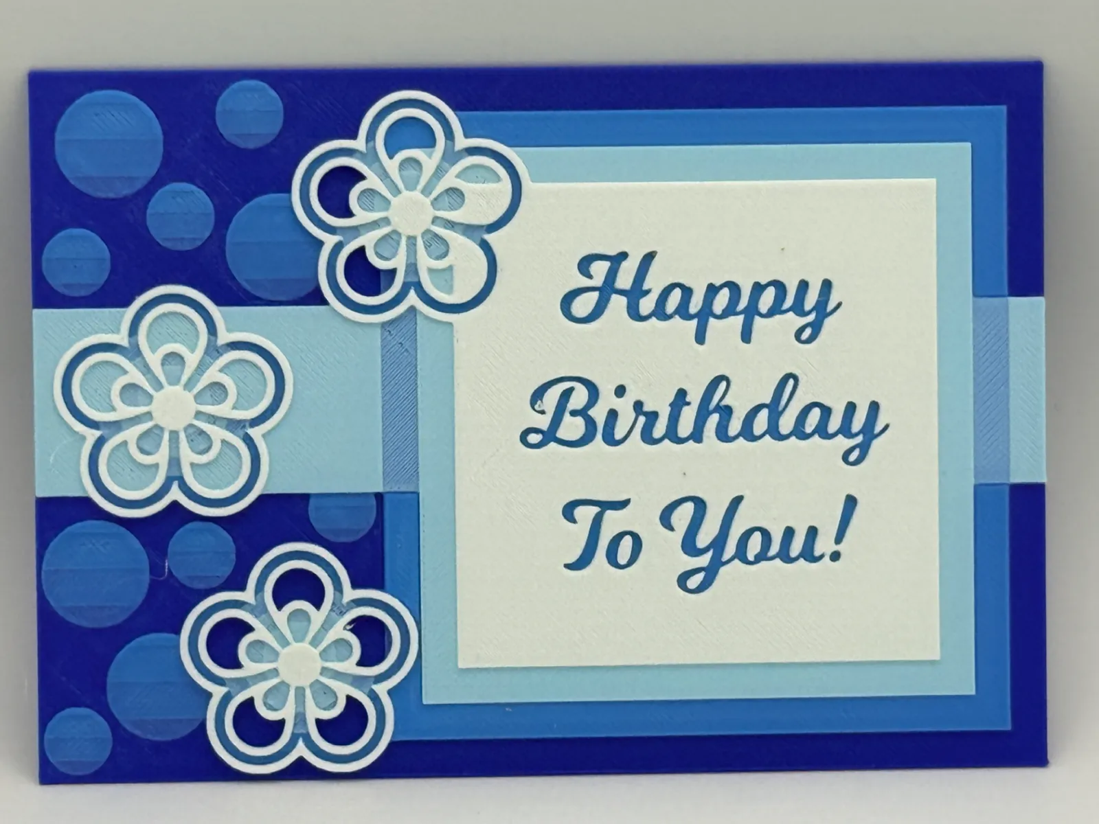 Birthday Greeting Card/Sign Hueforge (Quick Print)