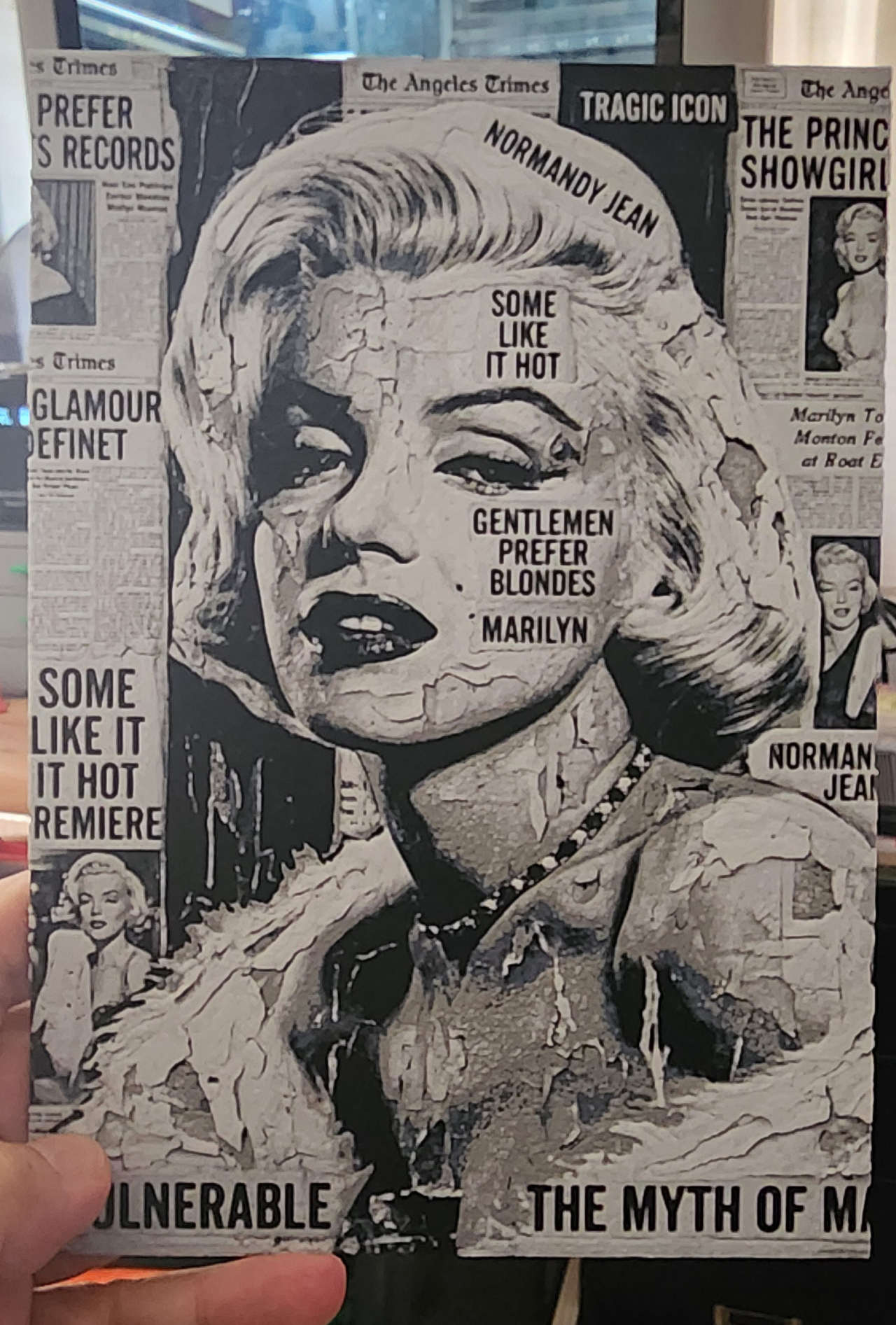 Marilyn im Zeitungsstil