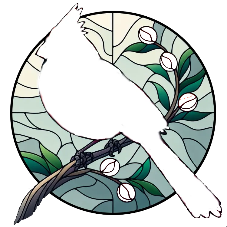 Stained Glass HueForge Cardinal