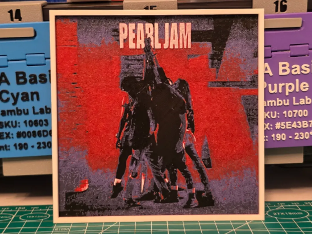 Pearl Jam "Ten" Album - Hueforge Art