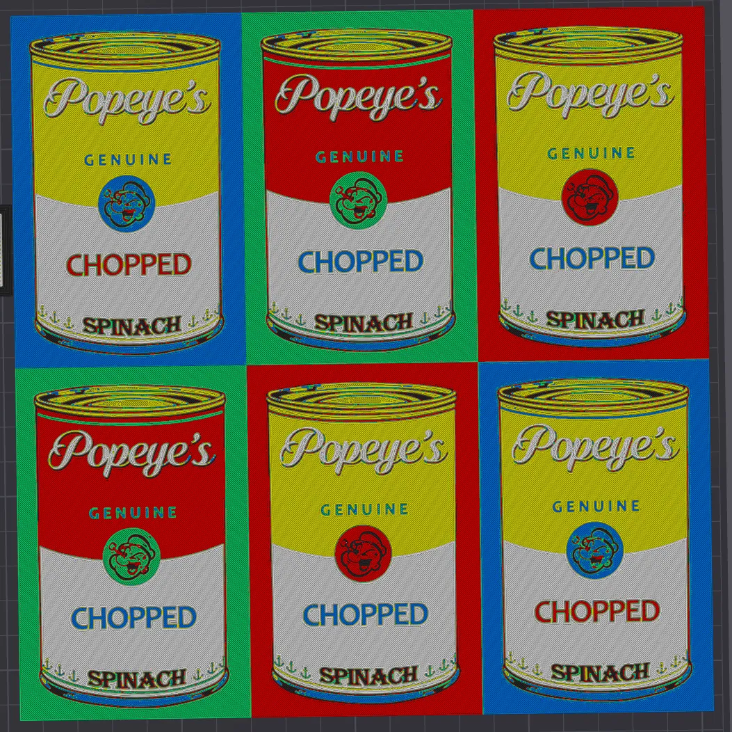 Popeye Spinach Pop art Hue Forge