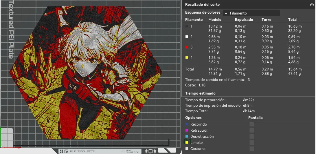 Hueforge Cha Hae-In Solo Leveling modo panal