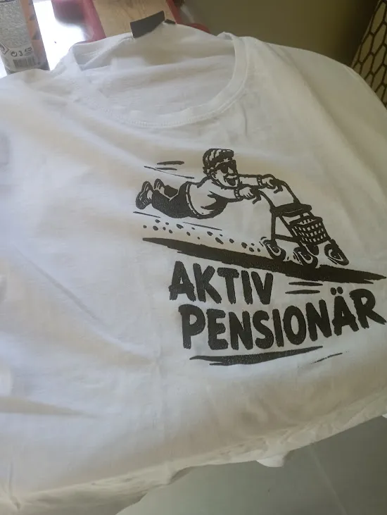 T-shirttryck Aktiv pensionär