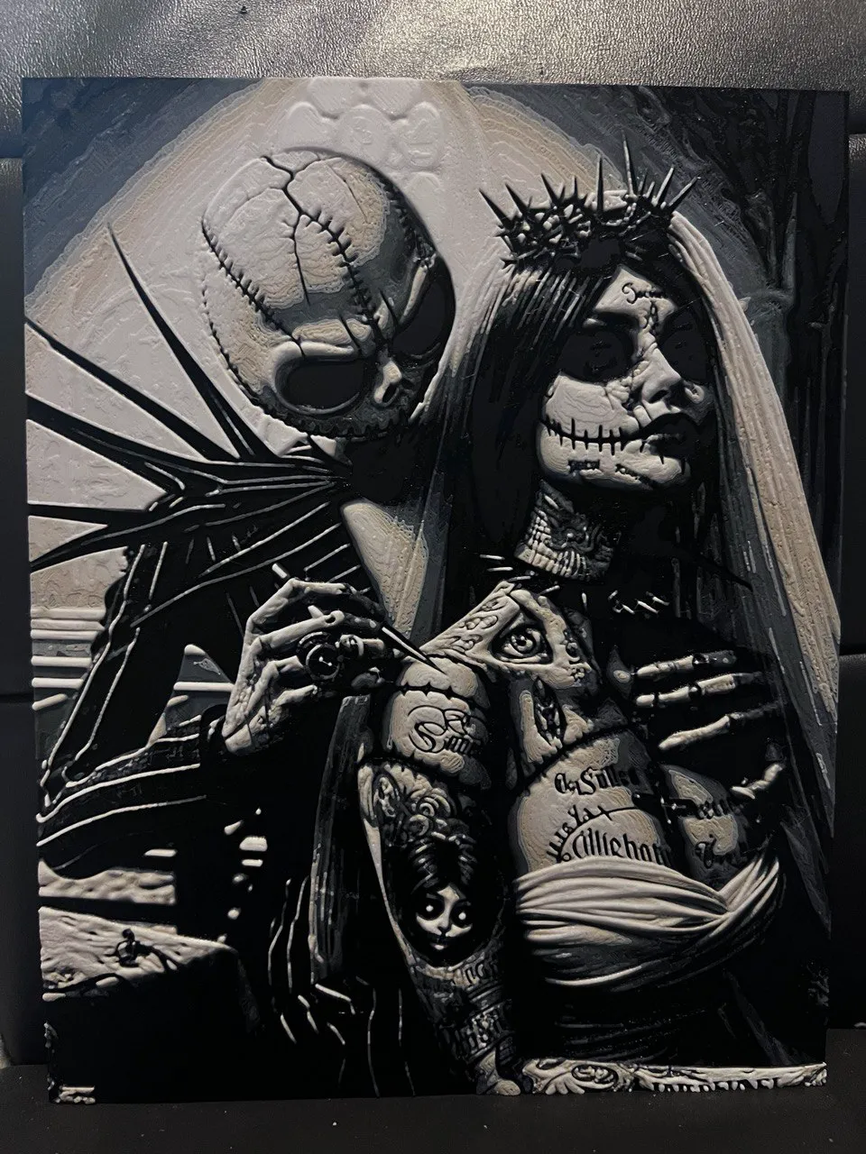 Nightmare before christmas, tatoo hueforge
