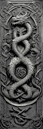 Celtic Dragon Knot Designs - Set of 3 Bookmarks