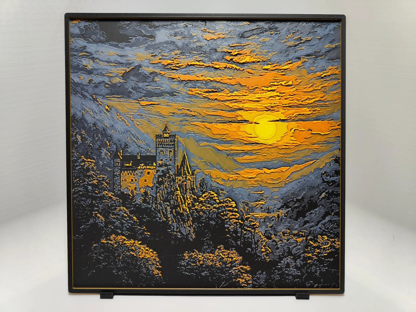 Bran Castle Sunset - Hueforge