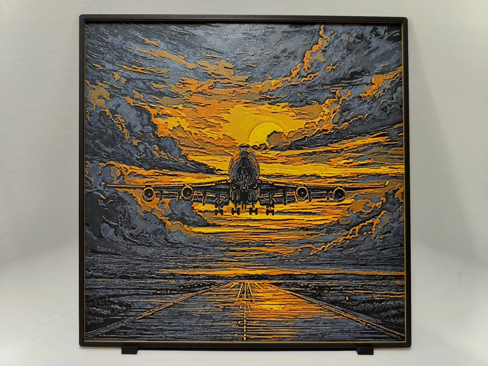 Boeing 747 Sunset - Hueforge