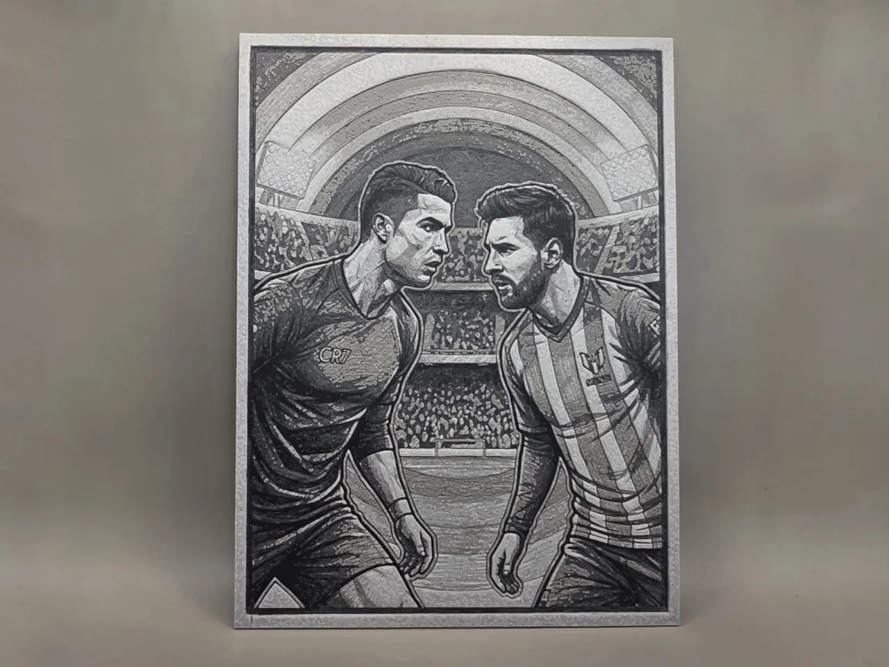 Cristiano Ronaldo VS Lionel Messi - HueForge