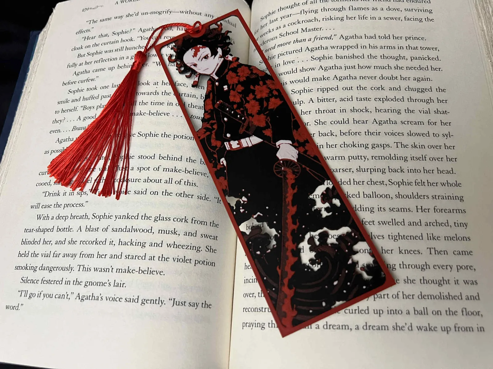 Tanjiro Framed Cutout, Demon Slayer Bookmark