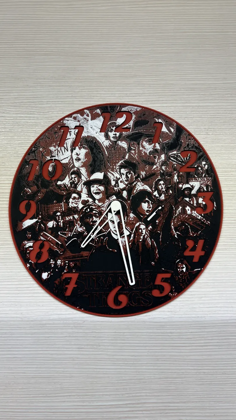 Stranger Things Clock HueForge