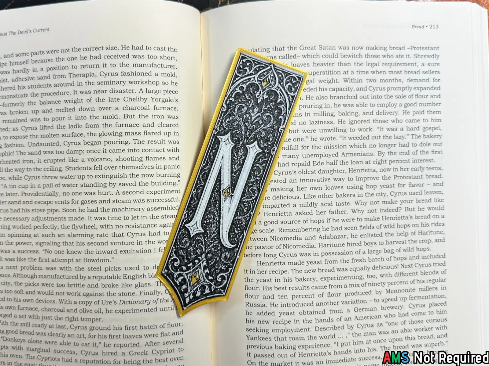 Gothic Letter N Bookmark - HueForge Alphabet