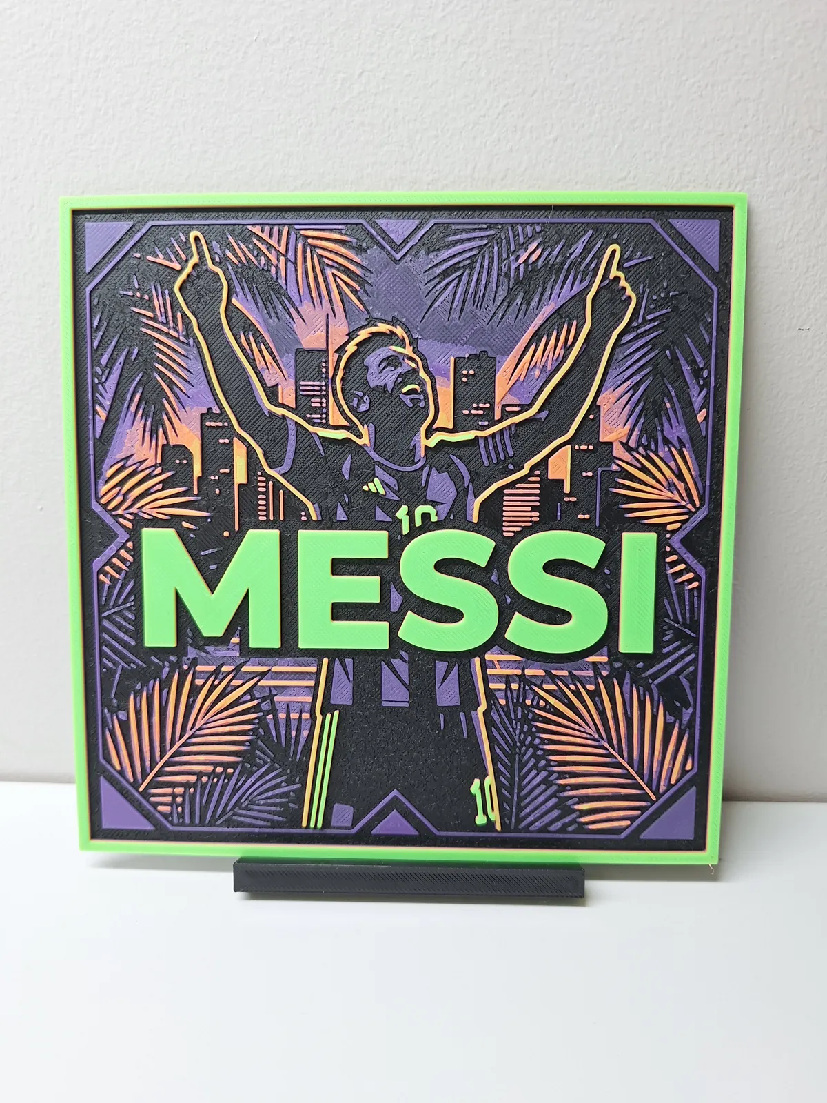 Neon Messi - Hueforge
