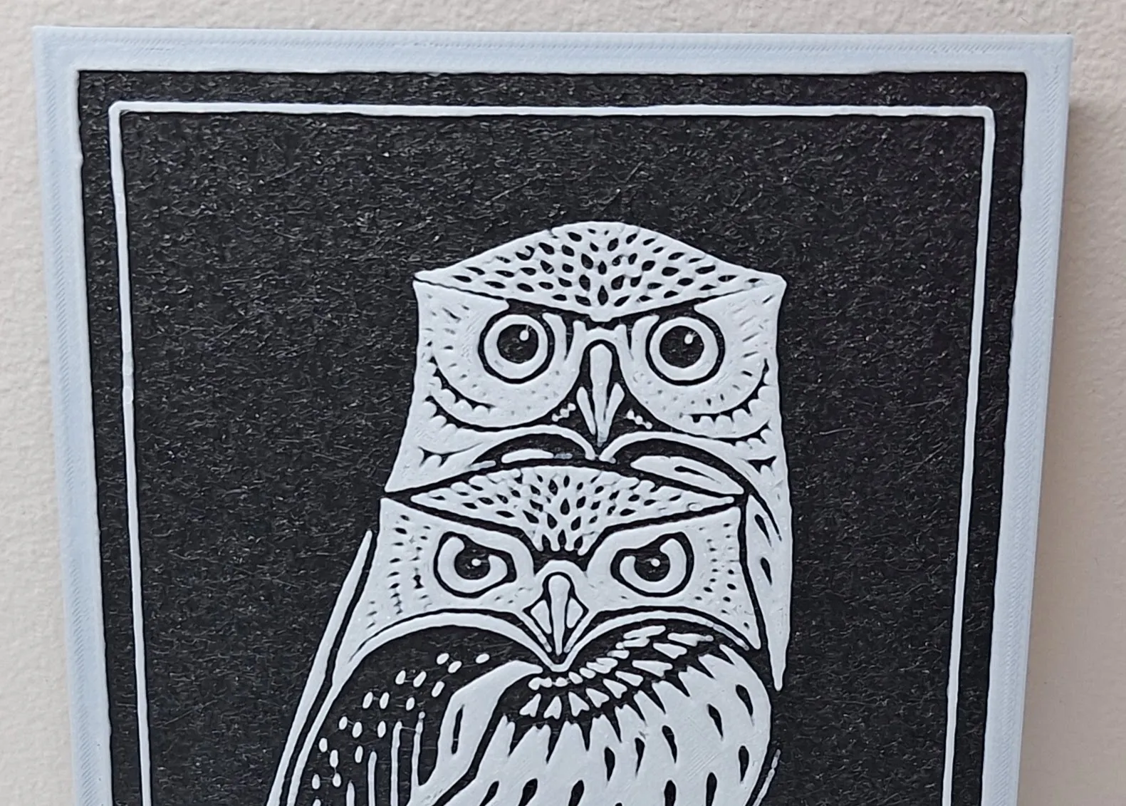 Two Owls - Hueforge / 2D Art