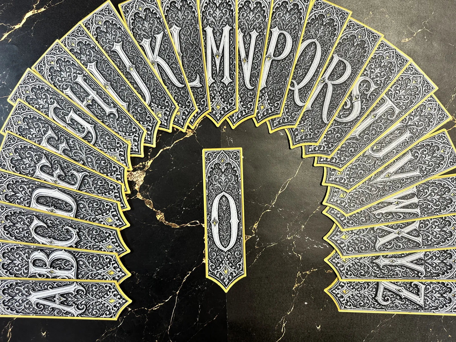 Gothic Letter O Bookmark - HueForge Alphabet