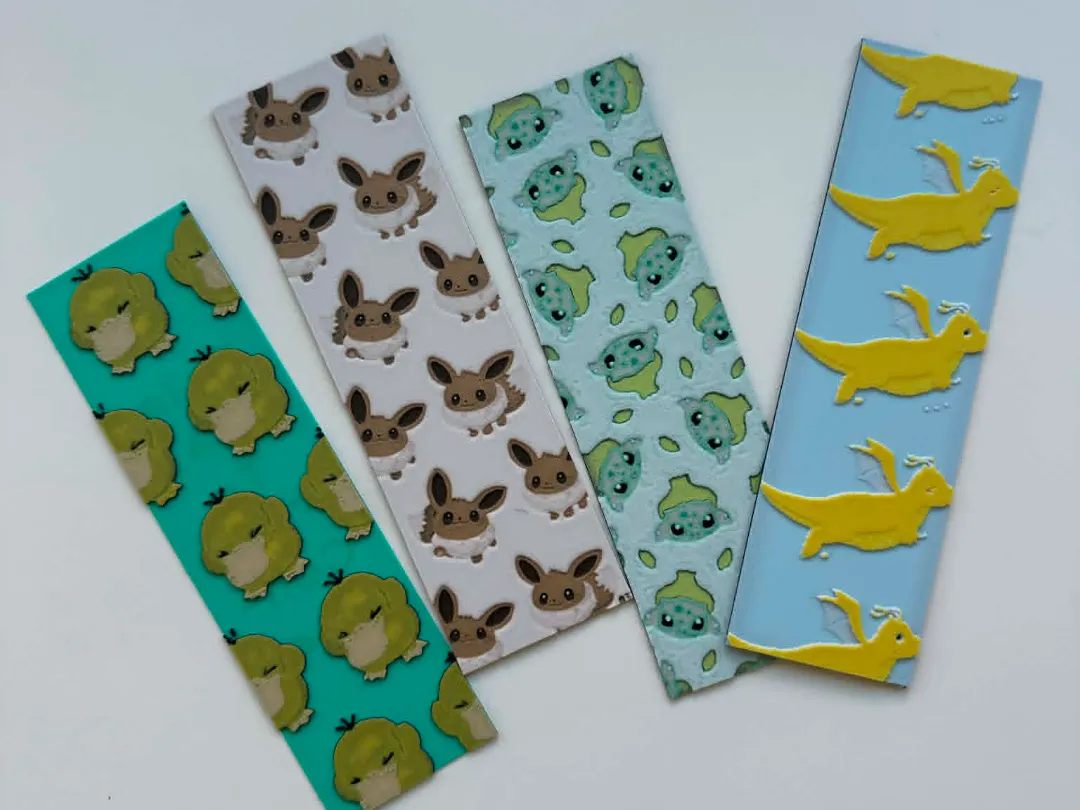 Pokémon Bookmarks with Uplifting Messages