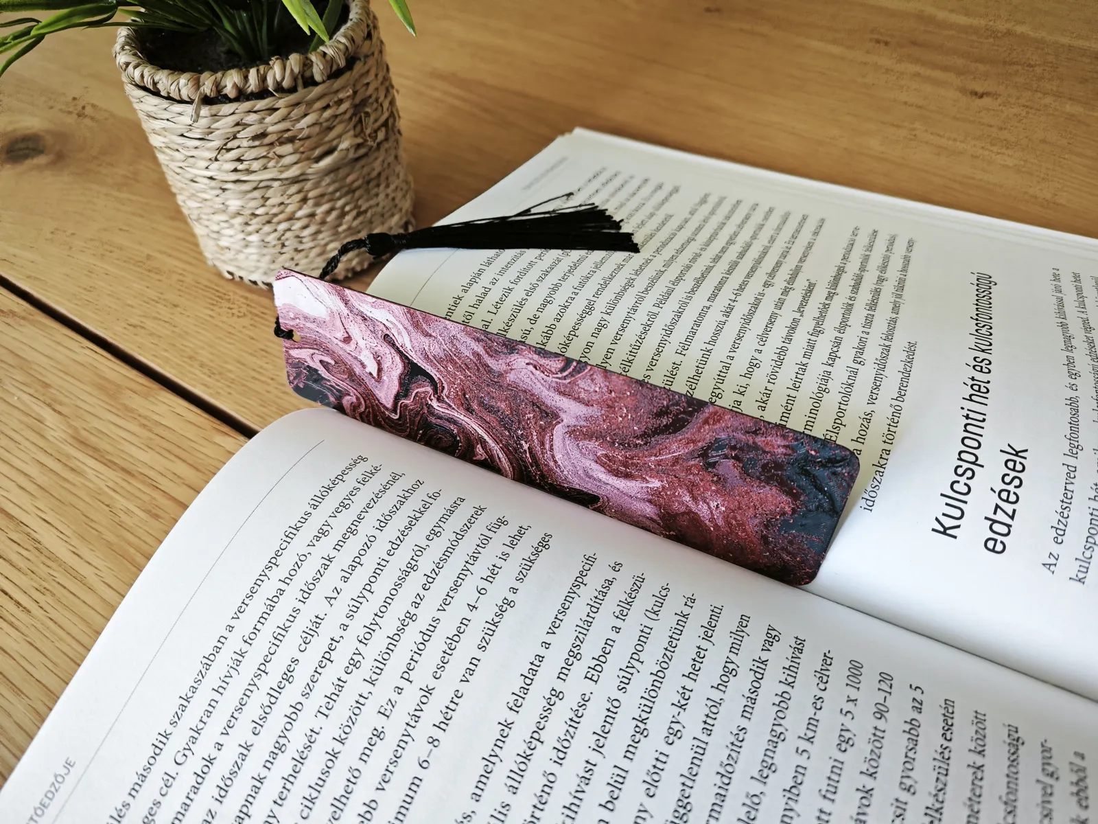 Crimson Flow Bookmark