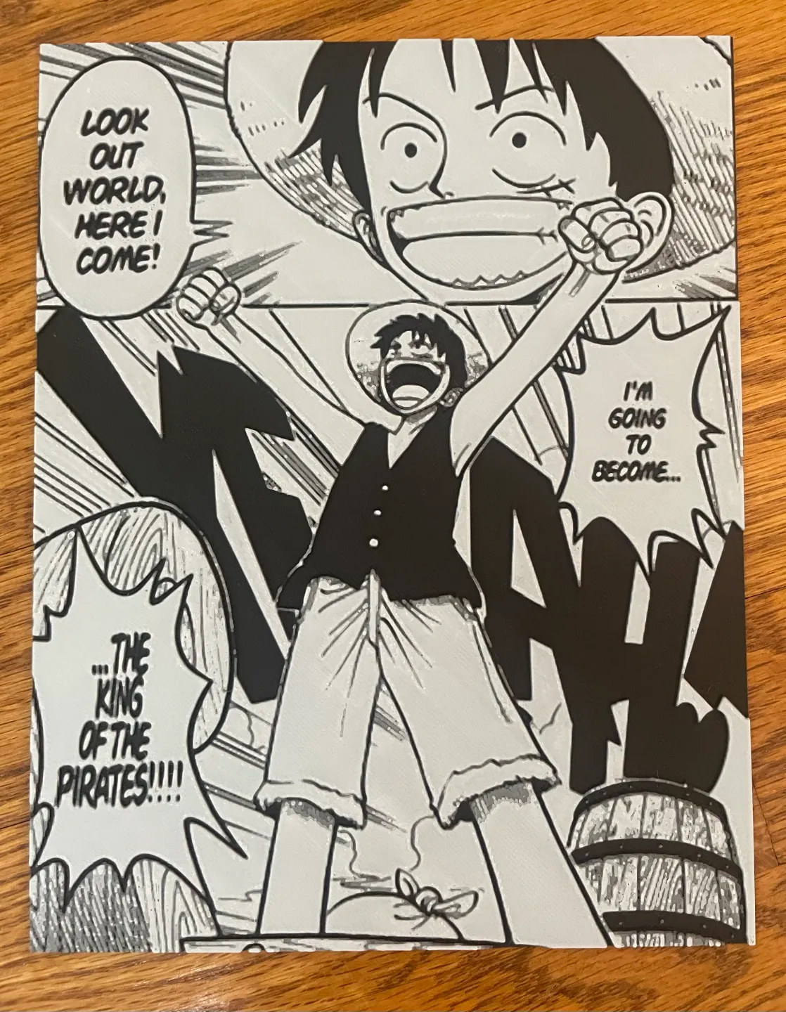 One Piece Luffy HueForge Iconic Panel