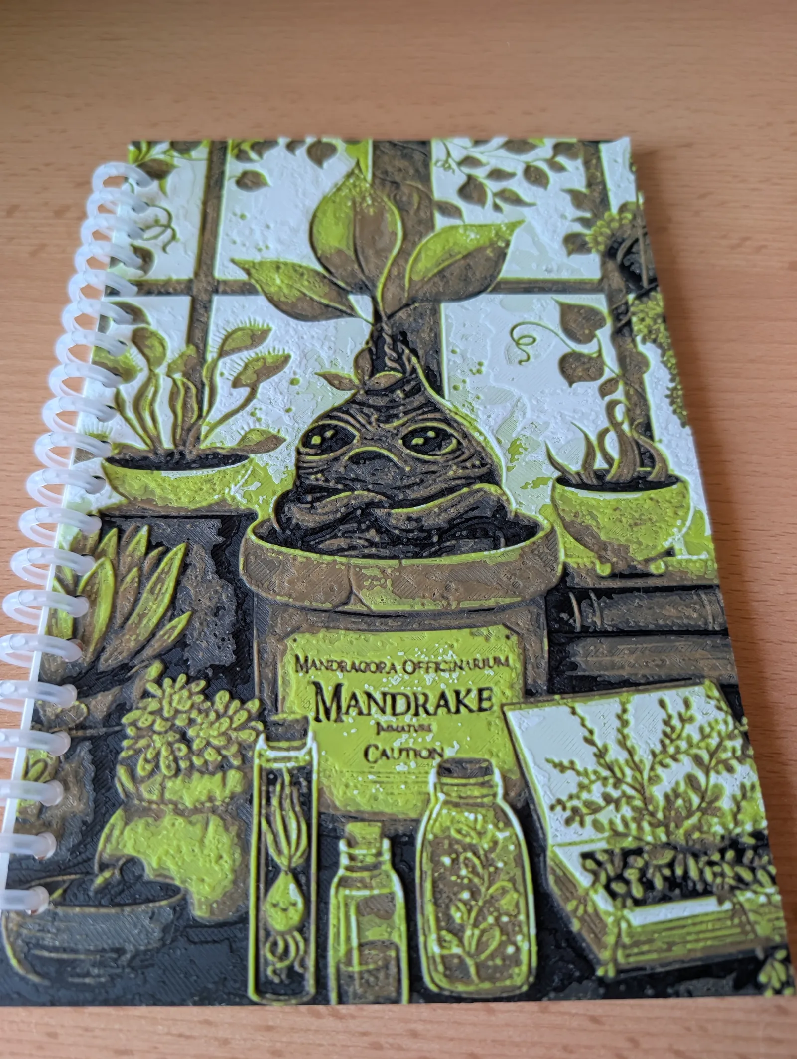 Harry Potter Mandrake Plant Notebook Cover