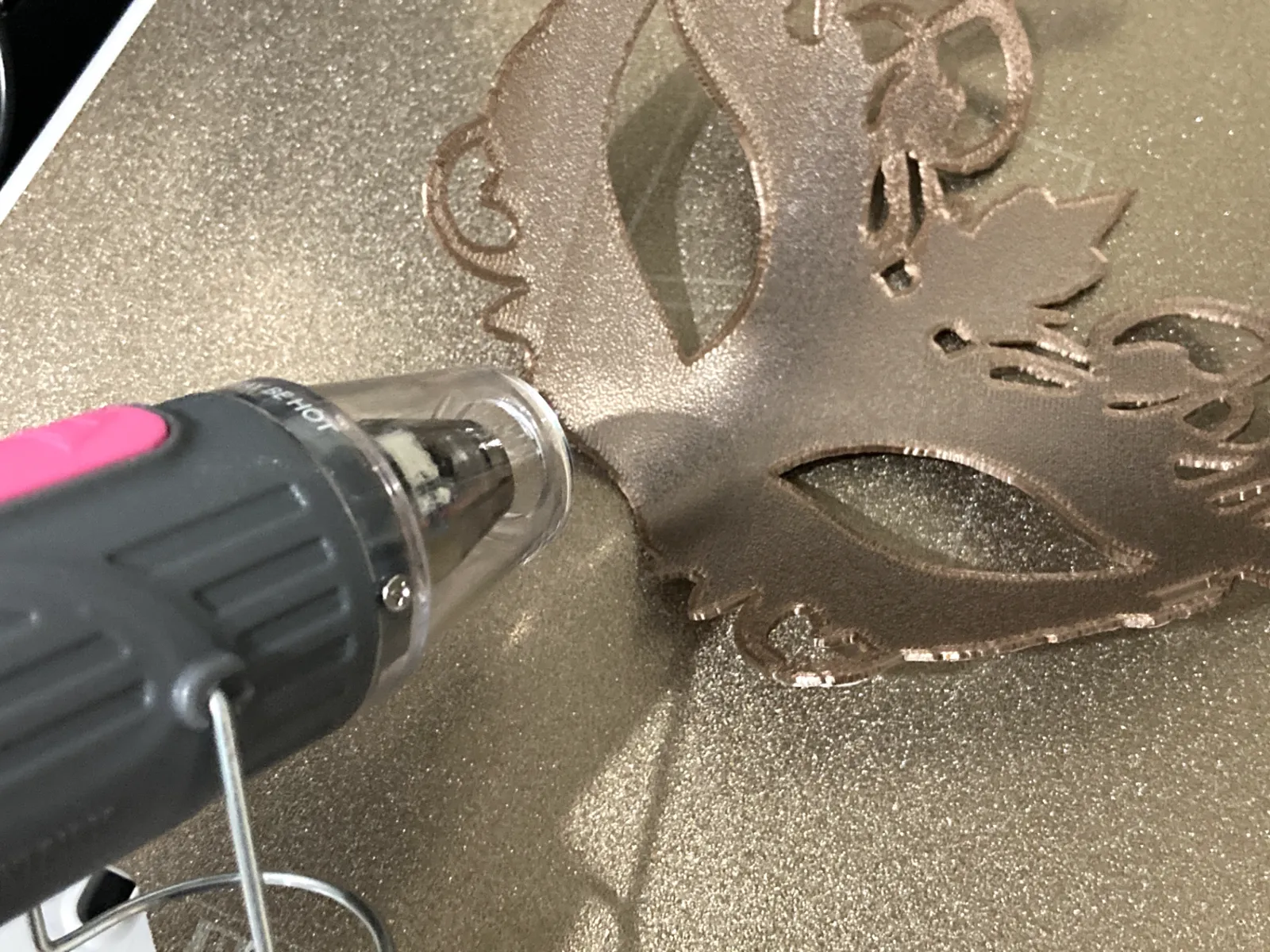 Filigree Masquerade Mask - Hueforge - prints flat