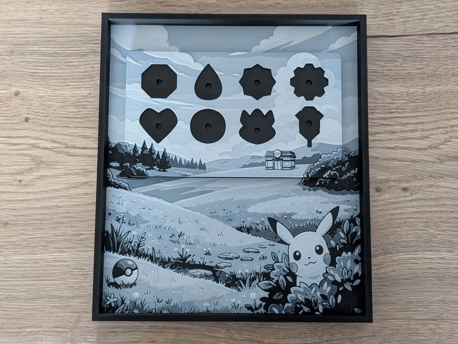 *NEW!* Kanto Gym Badge Display & Frame V2