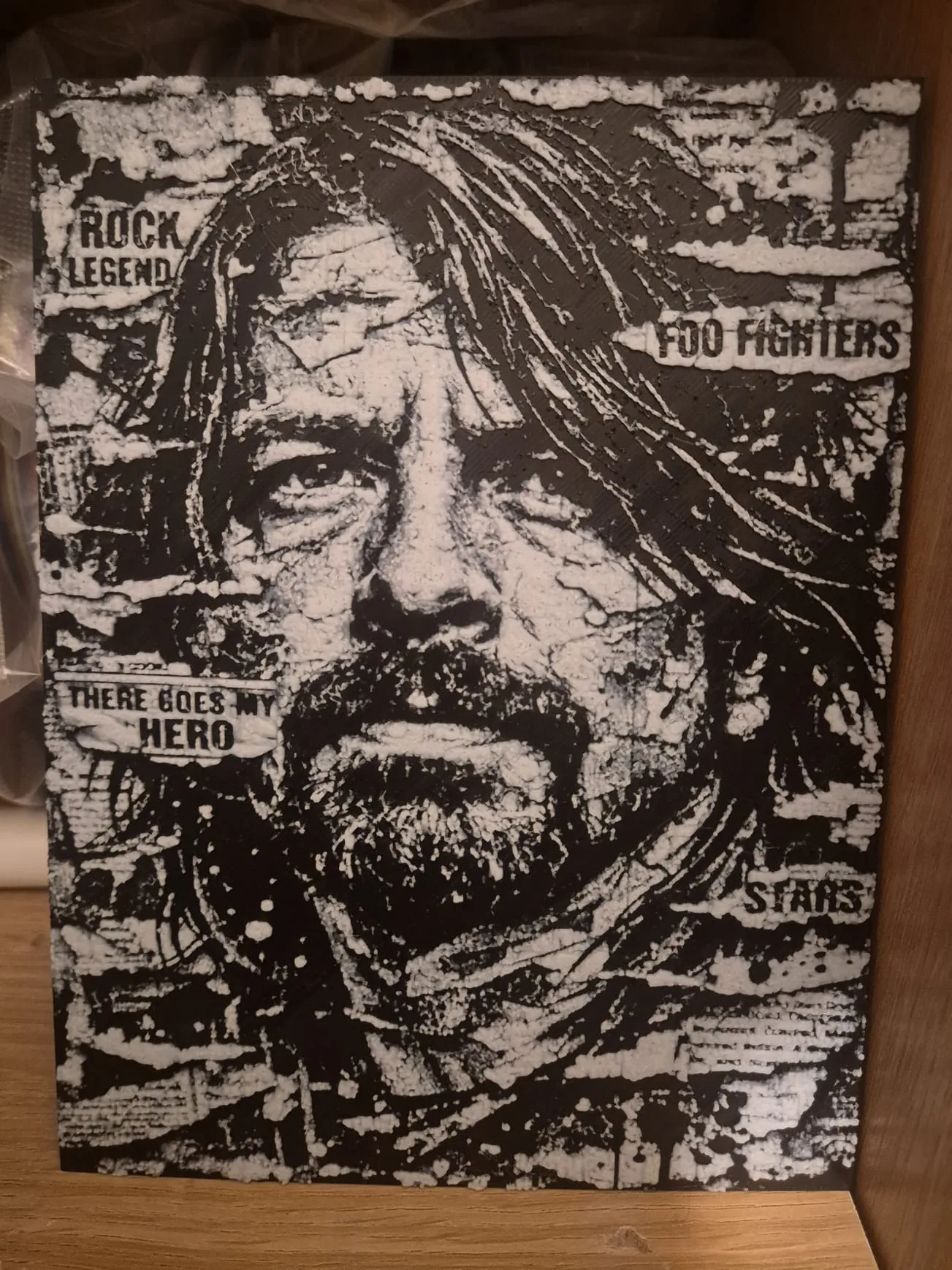 Dave Grohl newspaper hueforge