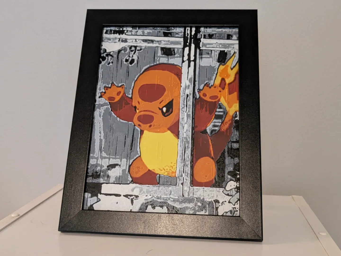 Window Charmander Pokemon 6x8 Hueforge - Multipart