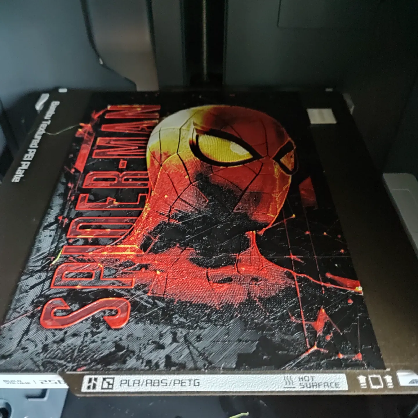 4-color Hueforge Spider-man Poster