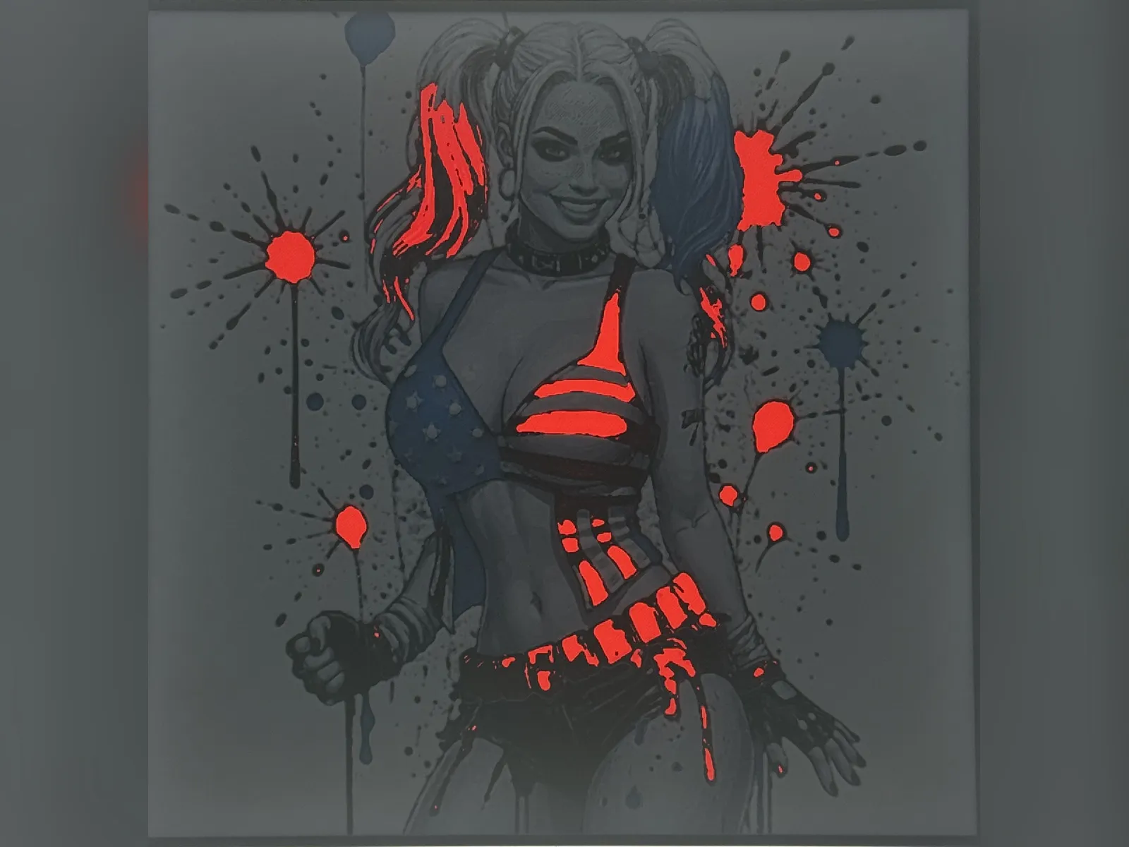 Harley Quinn Square Bikini HueForge Print