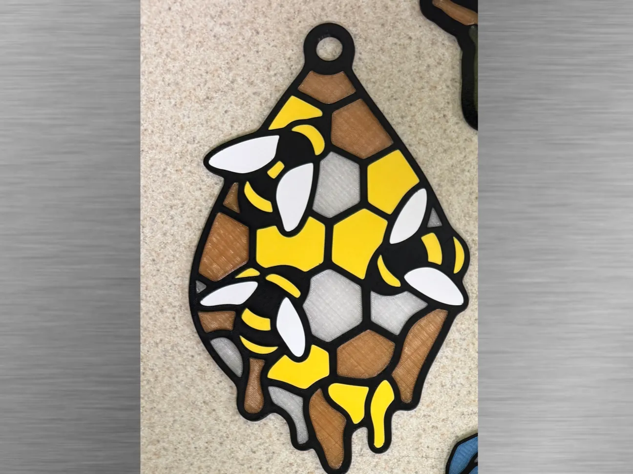 Honeycomb & Bees Suncatcher
