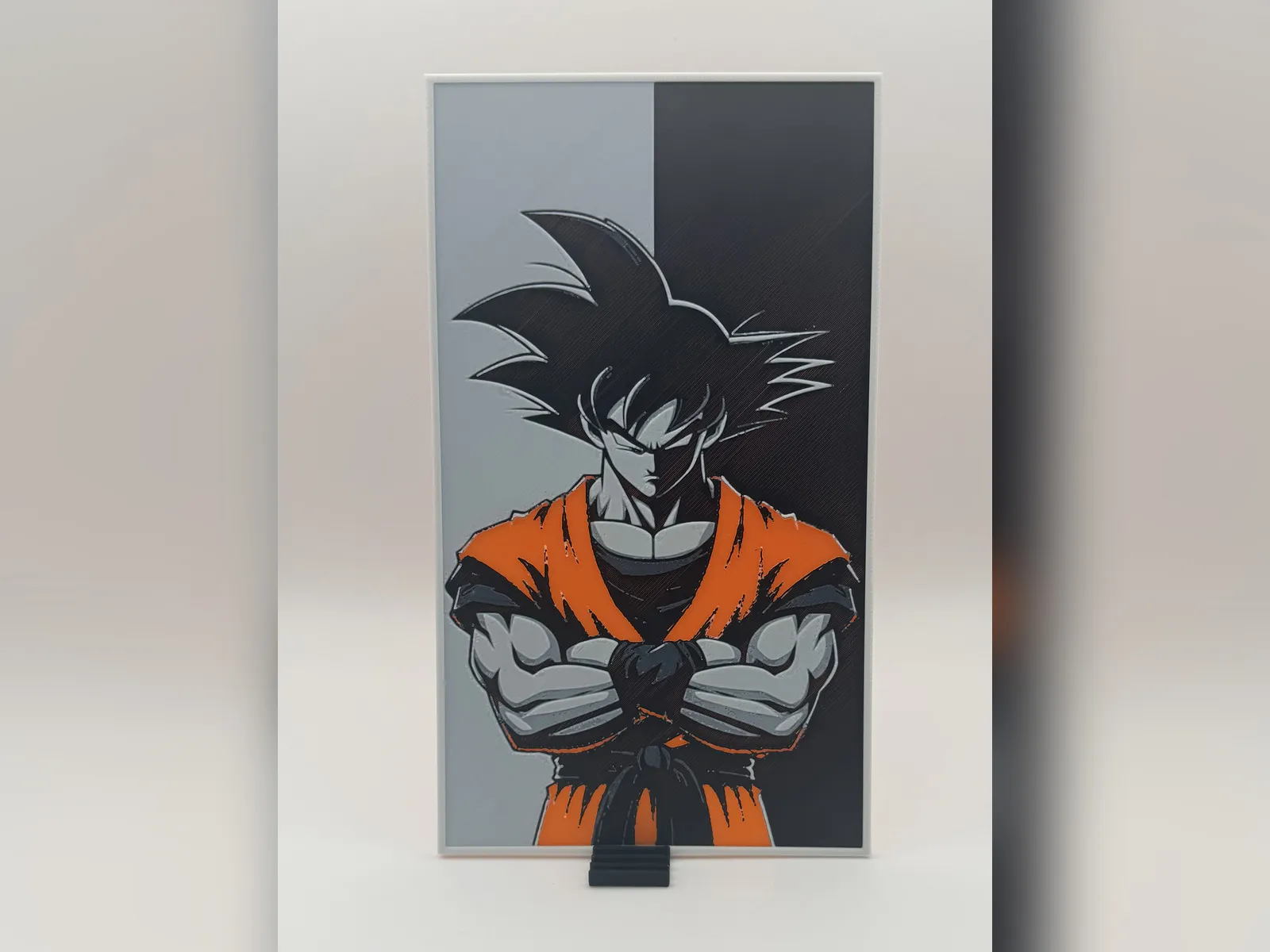 Goku Backlit HueForge Print