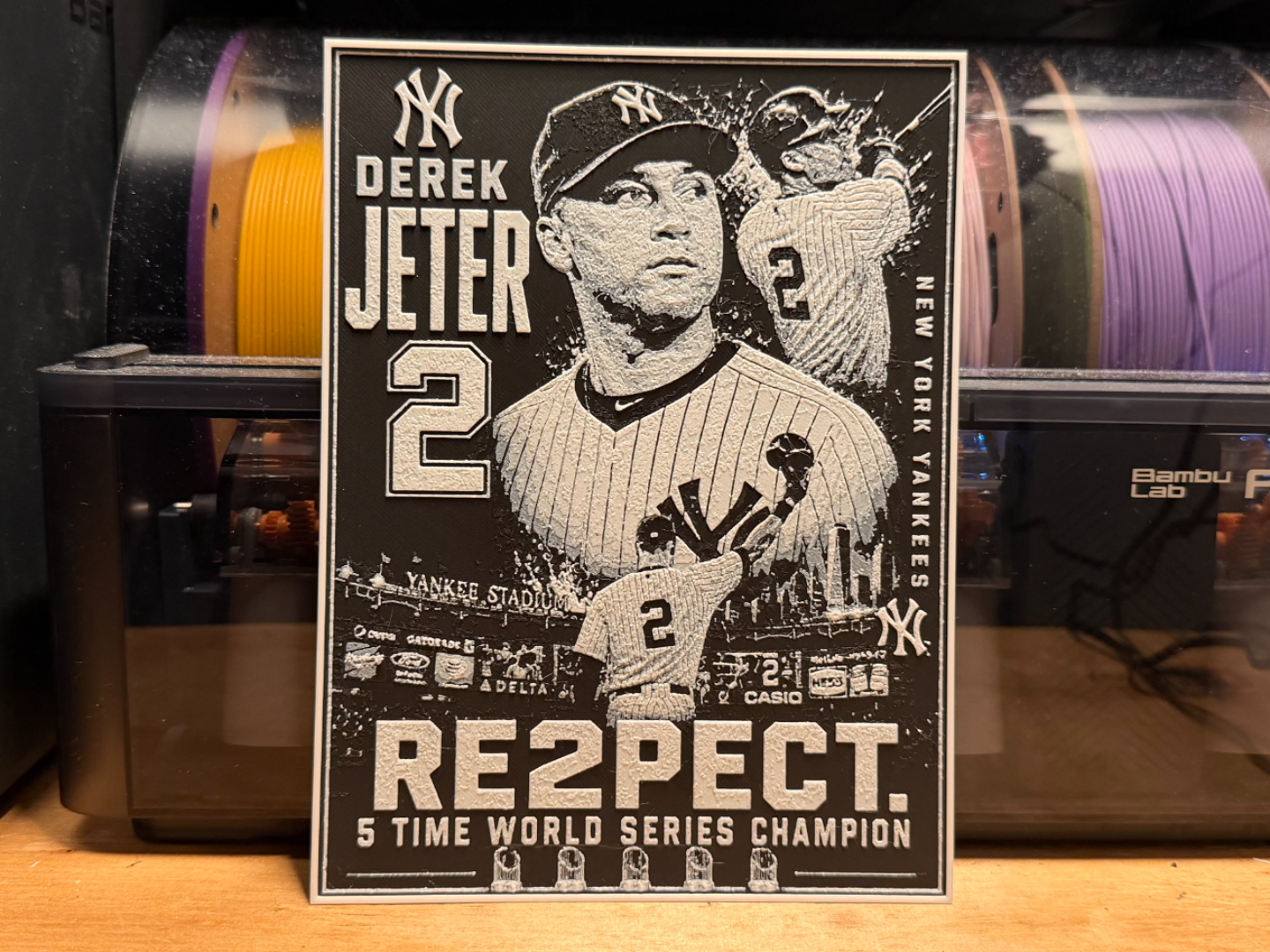 Derek Jeter Poster HueForge