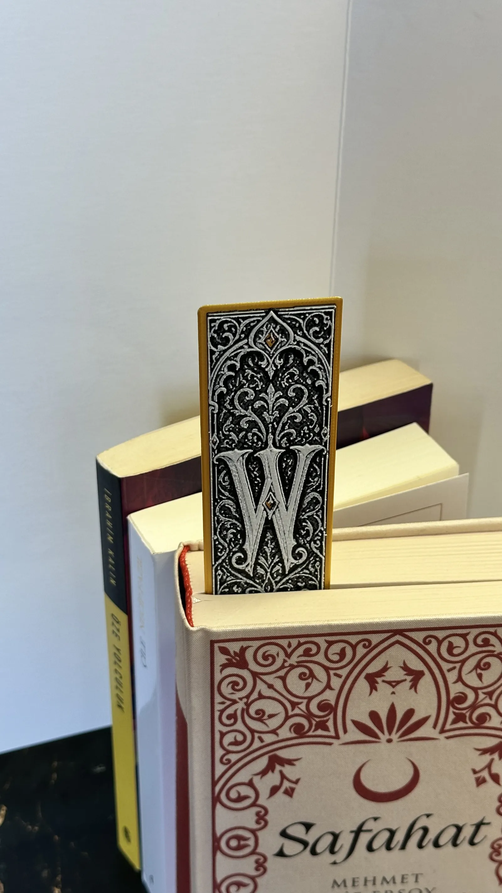 Gothic Letter W Bookmark - HueForge Alphabet