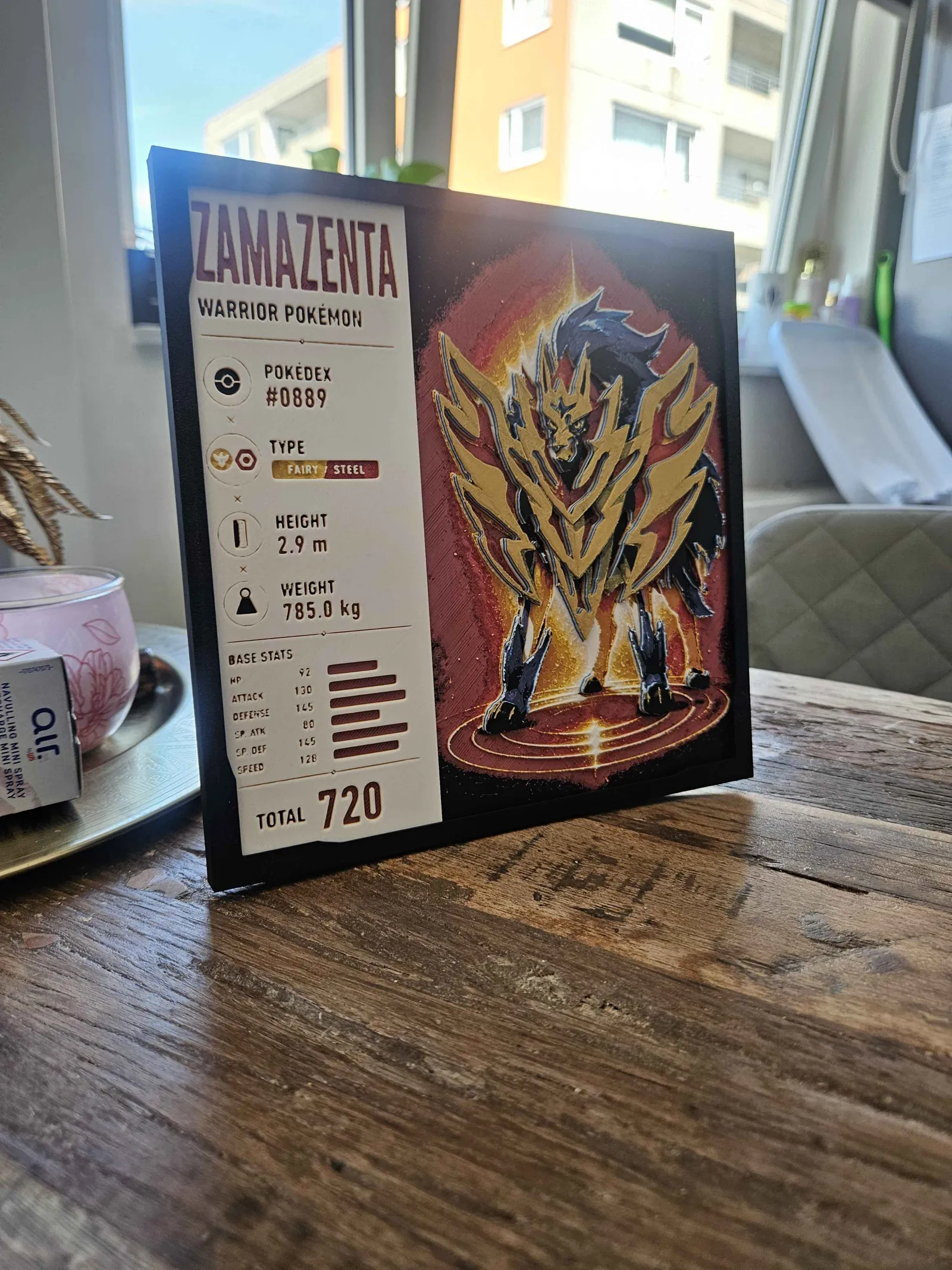 Pokemon - Zamazenta Infographic Hueforge