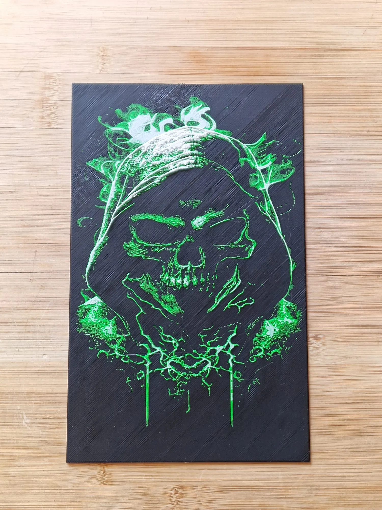 Hooded Skull /Dark Fantasy HueForge Art Print