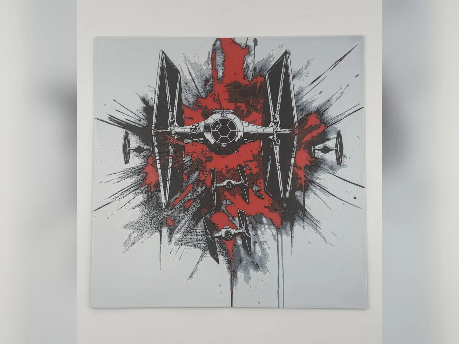 Tie Fighter Splatter Art V2 HueForge Print