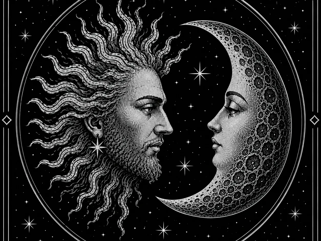 Lo Sguardo | Sun & Moon Celestial Wall Art