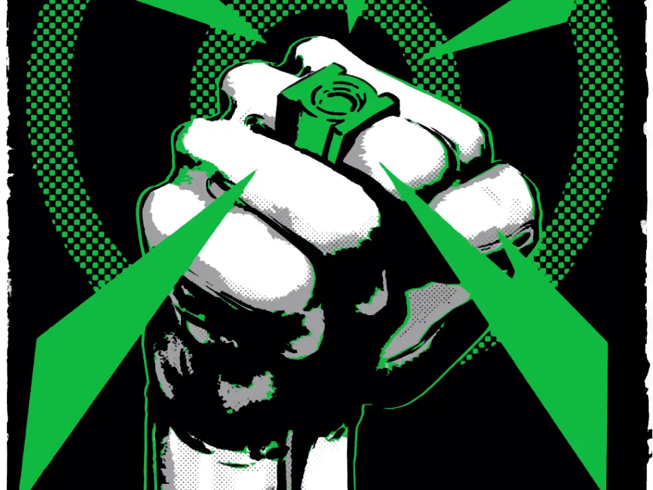 Green Lantern Ring Hueforge