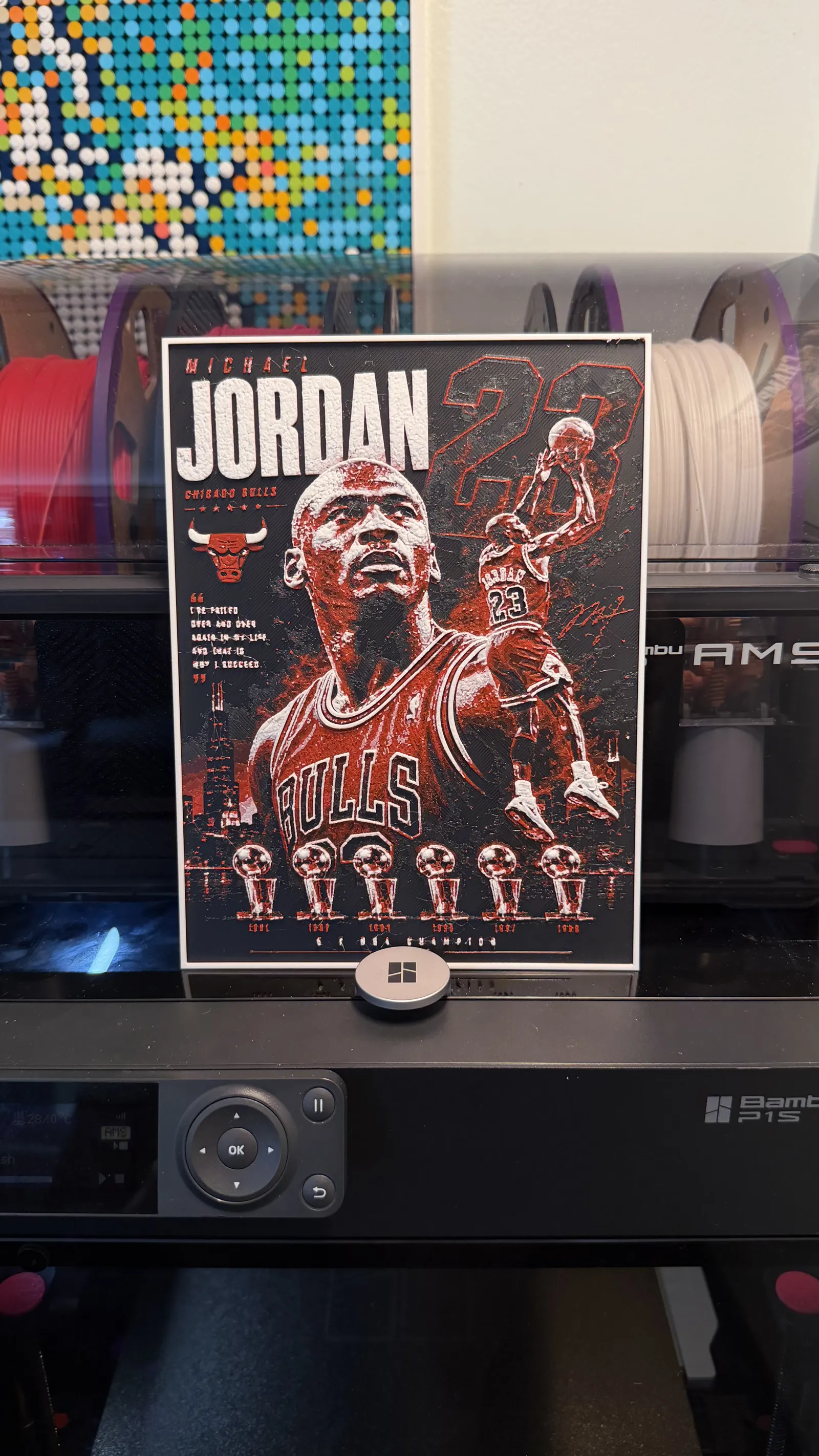 Michael Jordan Player Card HueForge