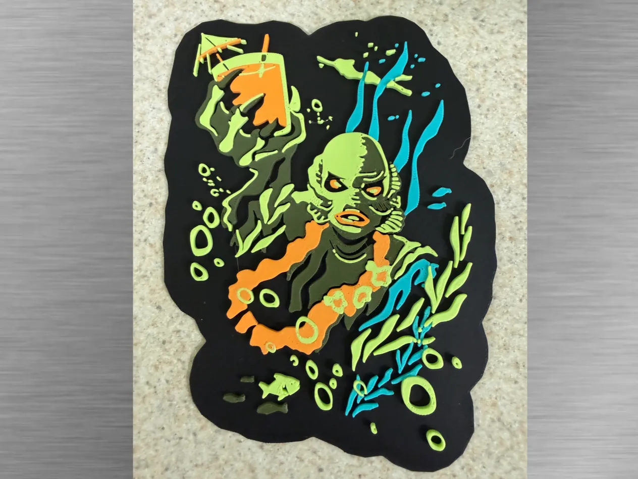 Tiki Art -Rum Creature Cutout