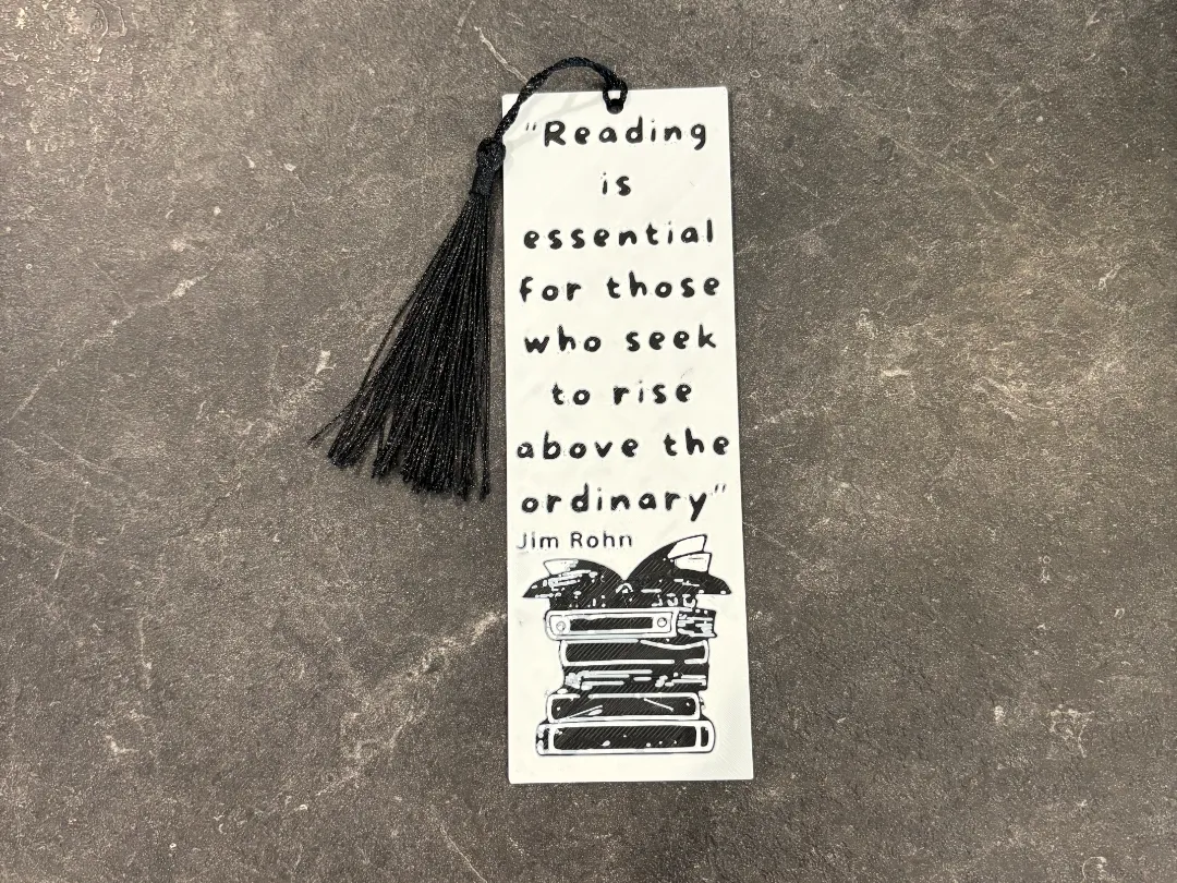 Reading rise above ordinary bookmark hueforge