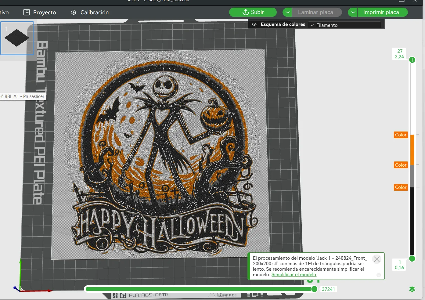Jack Skellington - Halloween Hueforge