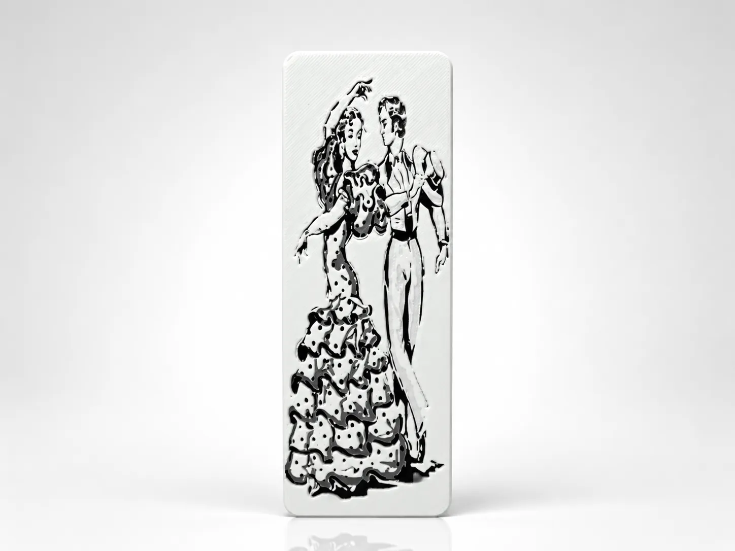 marcapáginas pareja flamenco