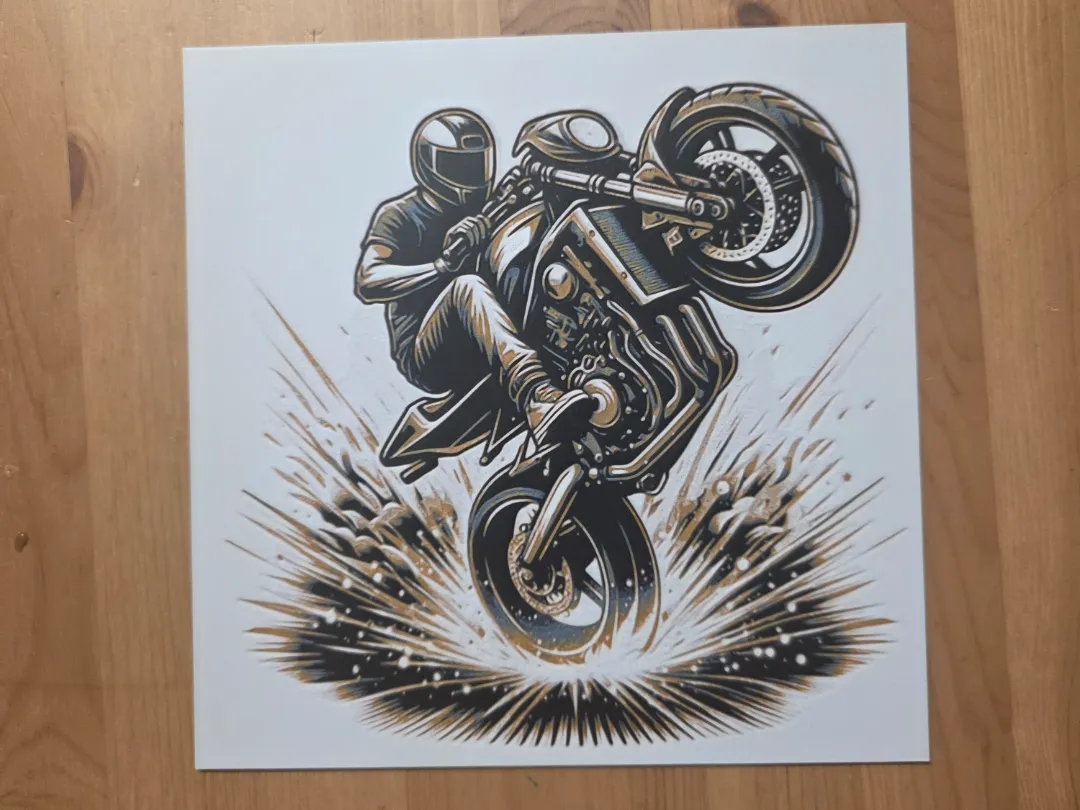 Motorbike Hueforge