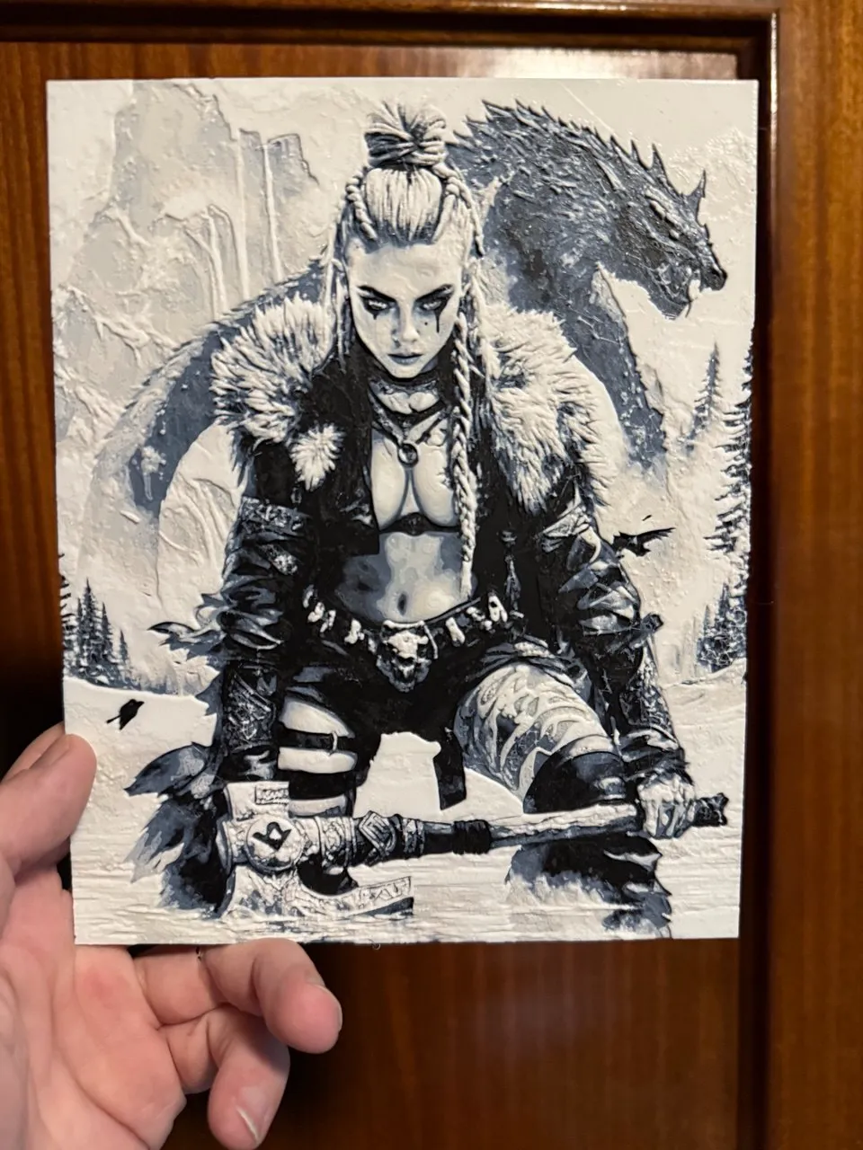 warrior woman hueforge