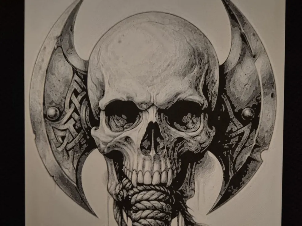 Skull Axe hueforge