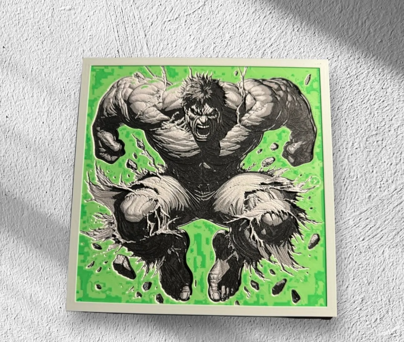 Hulk Hue forge print