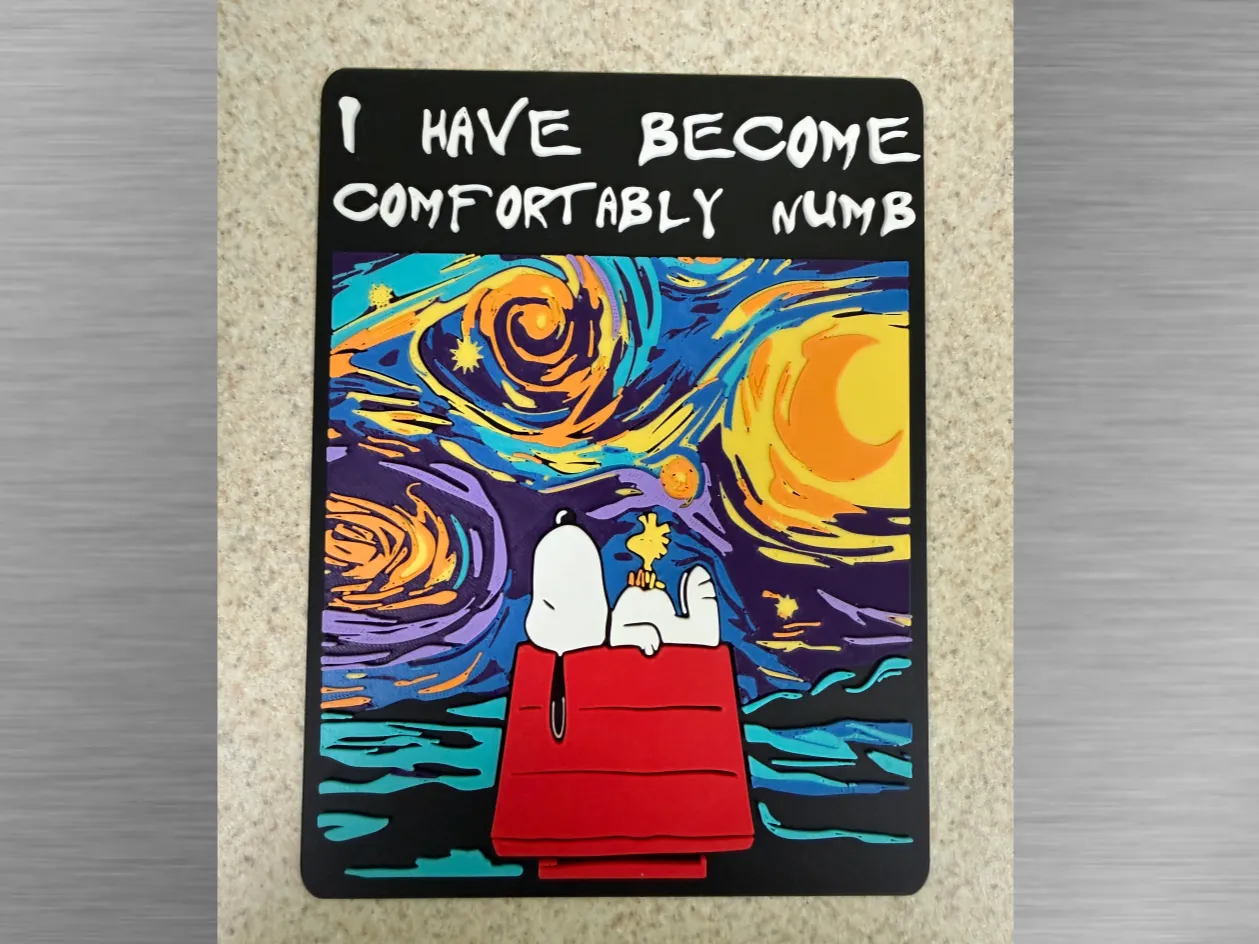 Music Art-Comfortably Numb Snoopy Parody